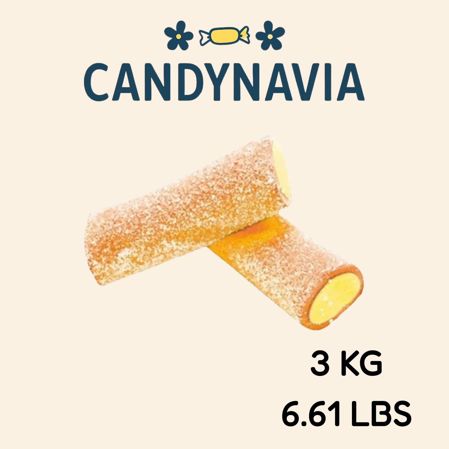 Candynavia – wholesale Gelégodis – Svenskt Godis - Vidal Xl Sur Mango Passionsfrukt