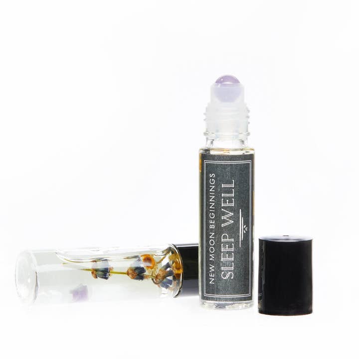 New Moon Beginnings - Wholesale Essential Oil Roll-On - Intention Roll on perfume, Essential Oil, Crystal Infused3