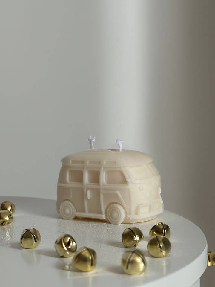 Candela a colonna in cera di soia fatta a mano Minivan per la vendita all'ingrosso da parte di ONRUS Candles