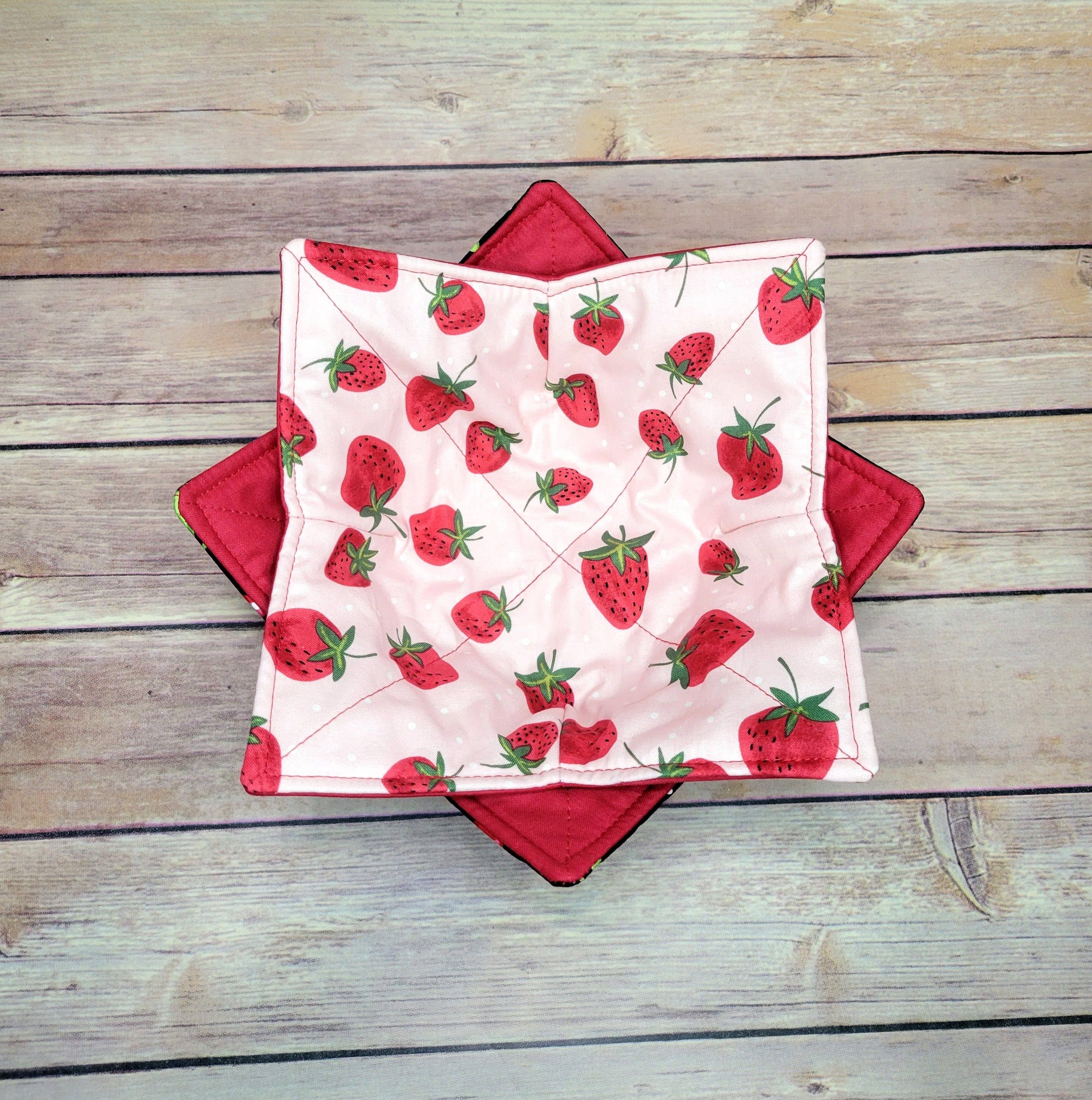 Burpie Bibs Boutique - Wholesale Oven Mitt/Pot Holder - Fruit Bowl Cozy | Lemon Cherry Strawberry Orange Hot Pad8
