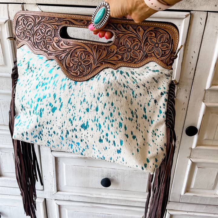 Boho Ranch Shop - Wholesale Crossbody Bag - Women's - The Maggie - Hand Tooled Leather Cowhide Crossbody Purse Bag16