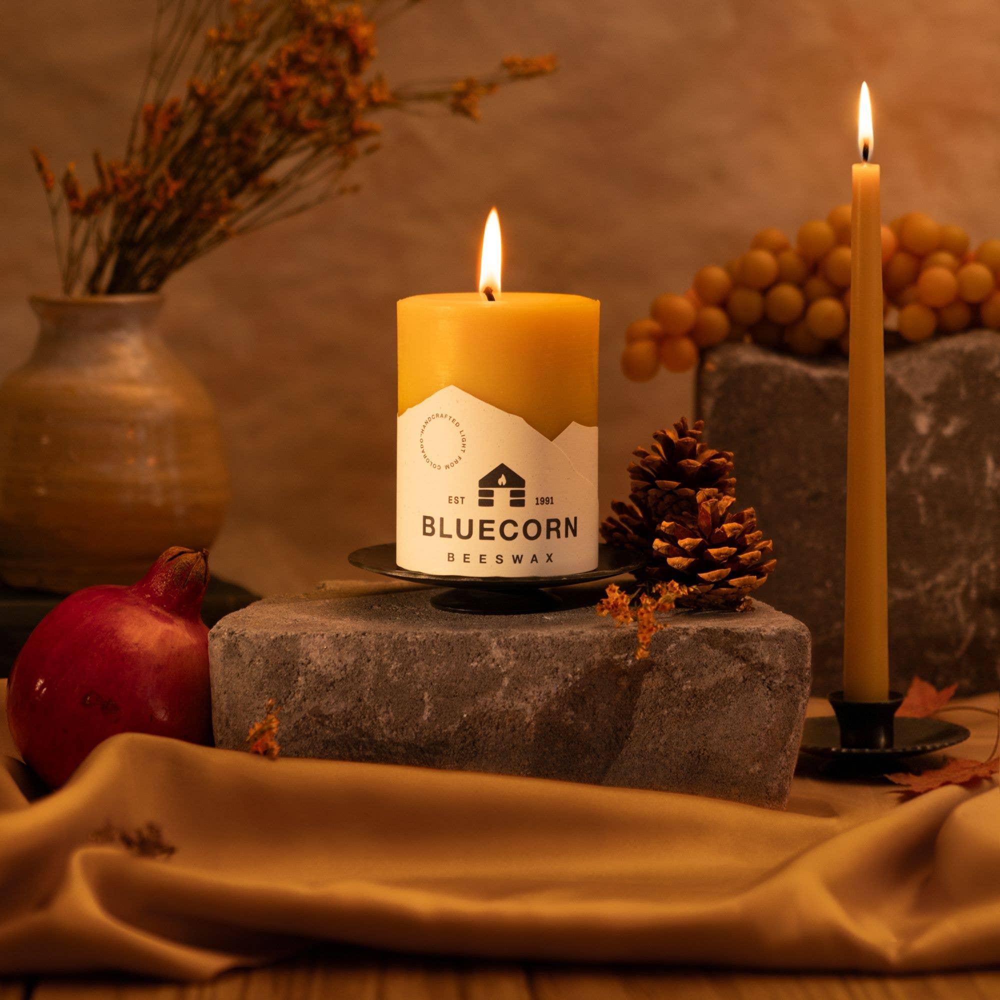 Bluecorn Candles - Wholesale Tapered Candle/Candlestick - Beeswax Taper Candles – Dripless & Handmade in USA45