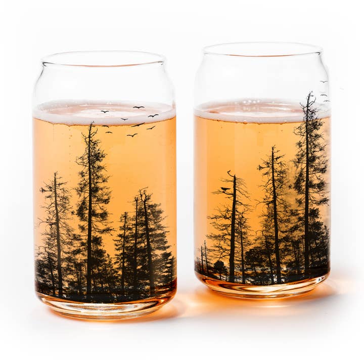 Verres en forme de canette Pine Tree pour la vente par Black Lantern