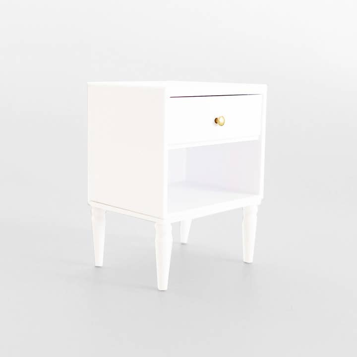 Miniette - Wholesale Doll Accessory Kit - Kids - Miniature Dollhouse Nightstand – Modern Side Table2