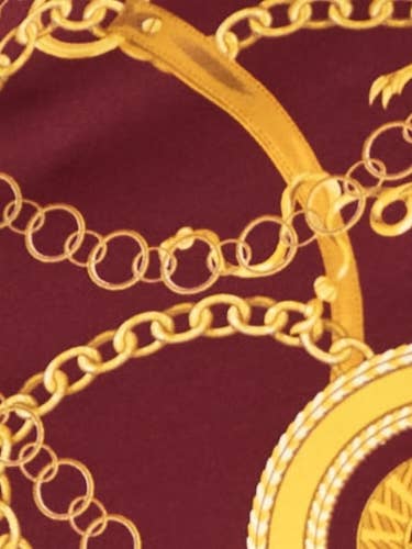 DNA Couture - Wholesale Dress - Women's - Plus size Chain Printed Wrap Dress5