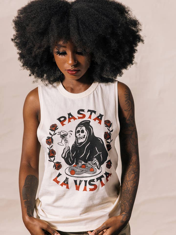 Pasta La Vista muskel Tee for engroshandel hos Pyknic