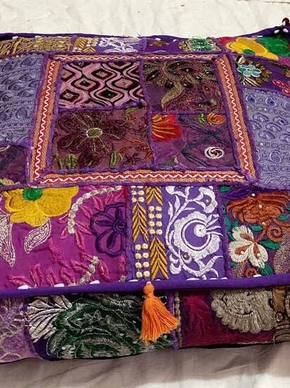 Bohemian Floor Cushions Decorative Cushion Cover Patchwork for wholesale by GYPSY STUDIO
