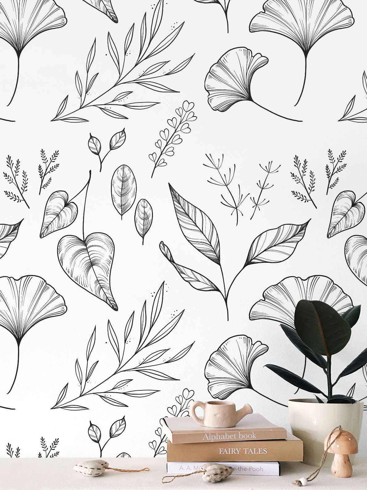 Heartspace Art - Wholesale Wallpaper - Laurel Leaf Print Wallpaper2
