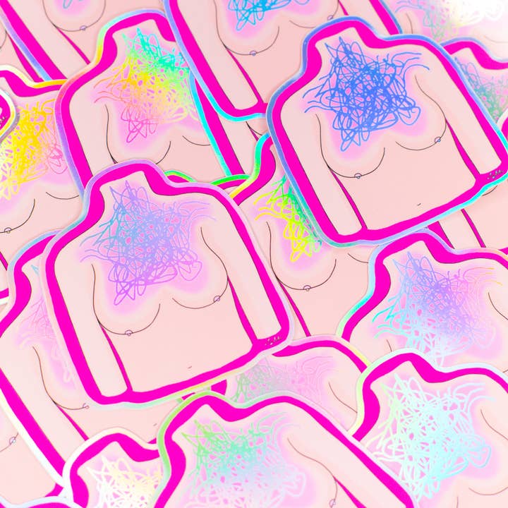 Anxiety Sticker for wholesale by Liz Deleo - Full Time Side Hustle