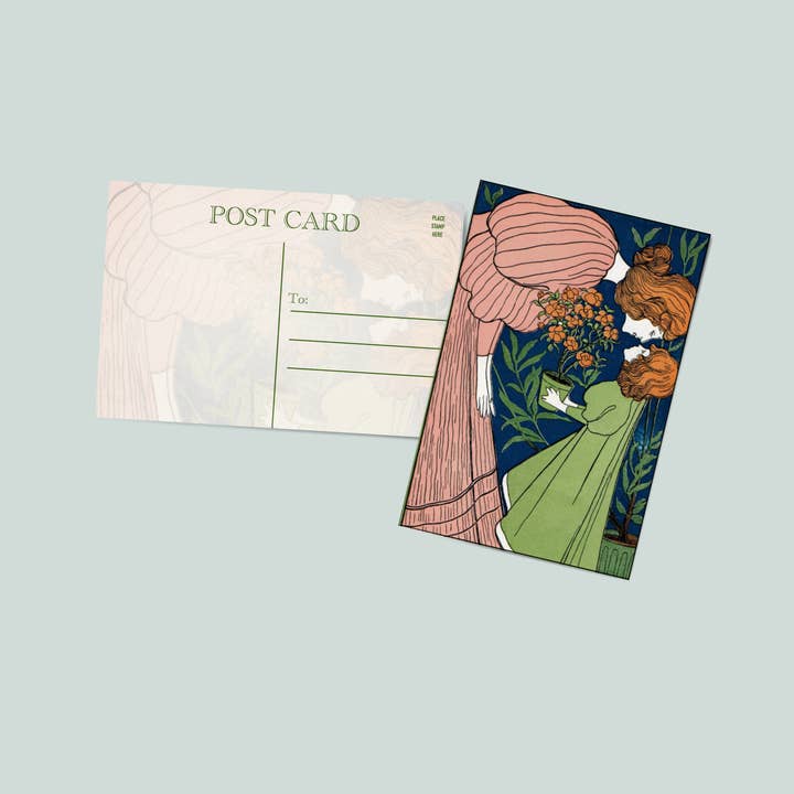 Vintage post card | woman and child post card for wholesale by Simply Northern