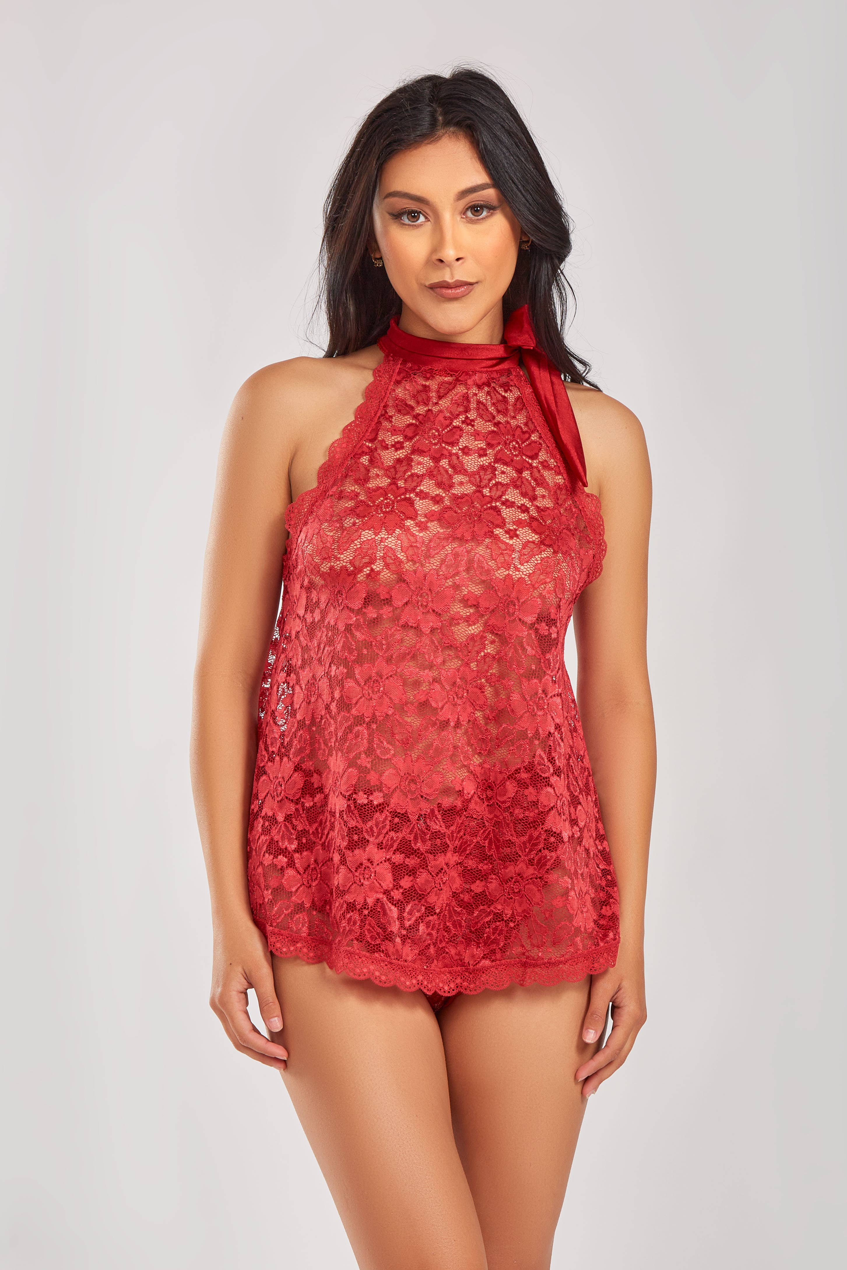 Red Hera Plus Size 2-teiliges Spitzen-Bralette-Set für den Großhandel auf Faire12