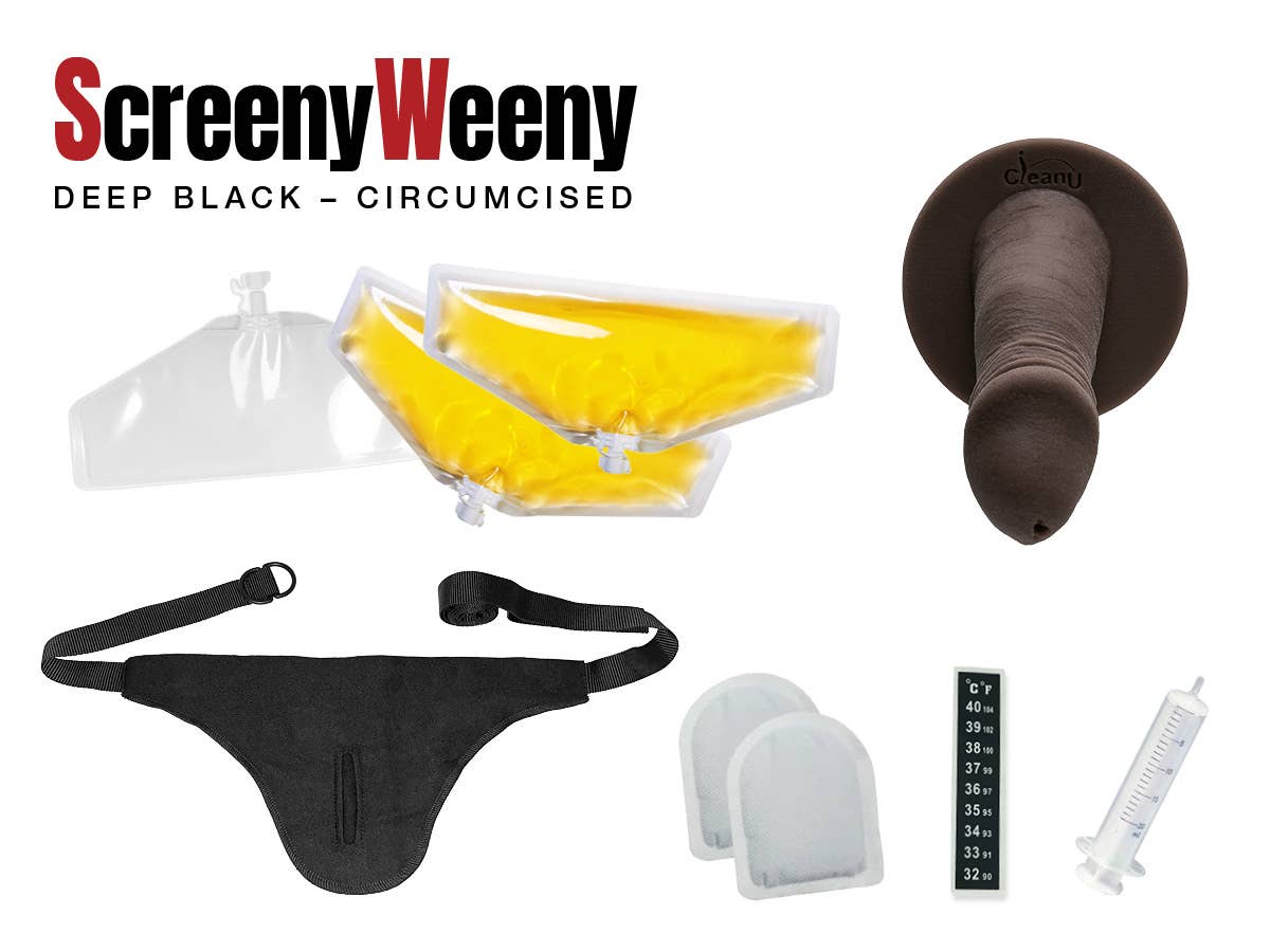 CleanU - Venta al por mayor Regalos de broma - Screeny Weeny 6.0 negro - circuncidado4