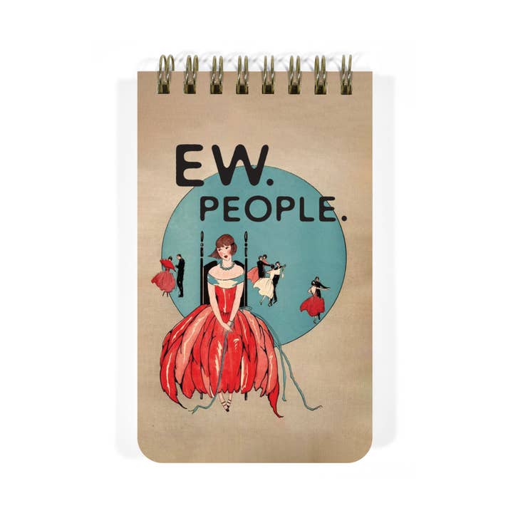 Bad Betty Greeting Co. - Wholesale Notepad - Ew, People - Funny 3x5 Spiral Memo Notepad