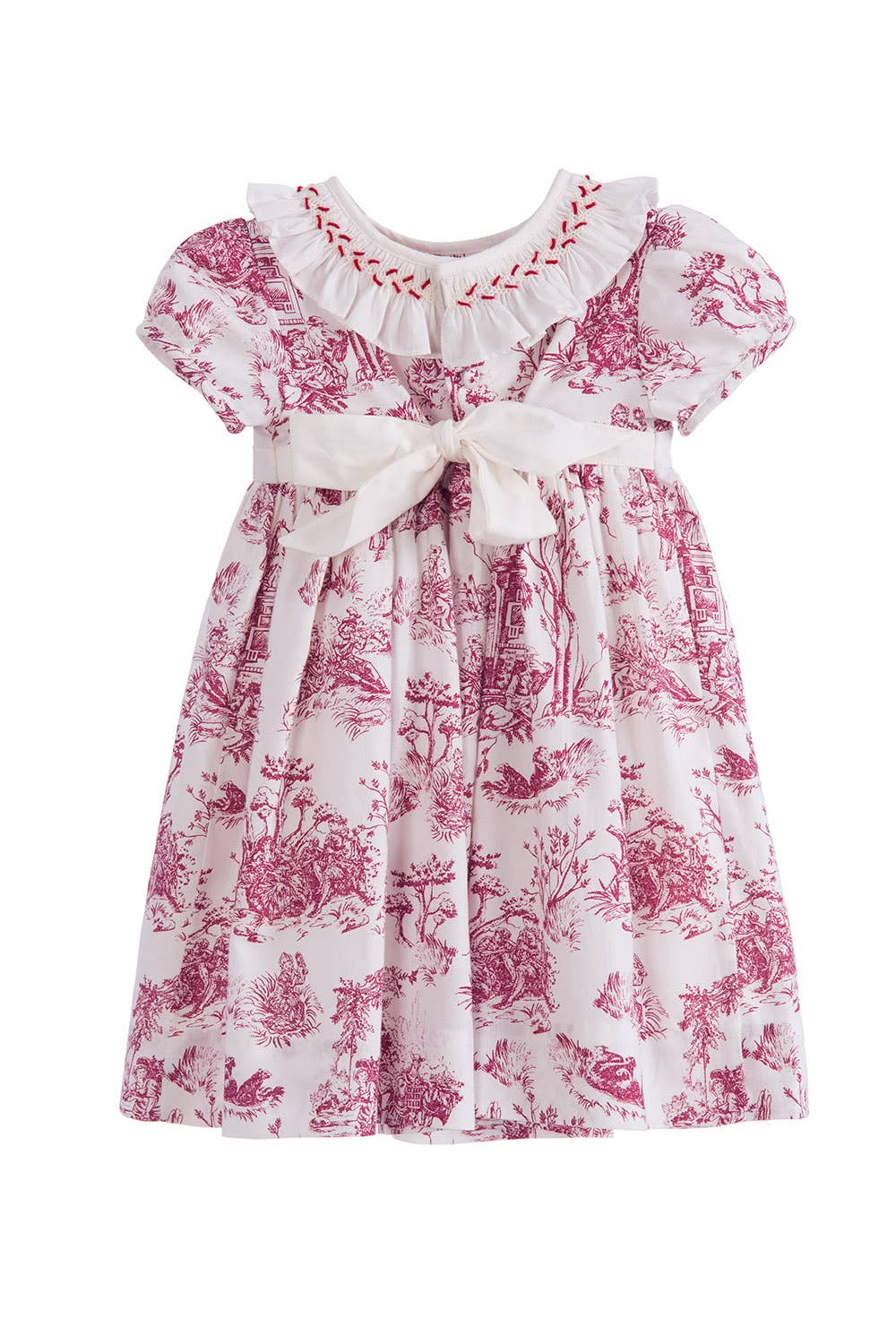 Annafie London Ltd - Venta al por mayor Vestido - Niños - Vestido Philippine con fruncido en burdeos2