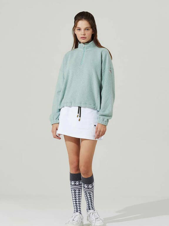 Haley Wear Windproof Lining Training Half Zip Up Mint for wholesale by Nevermindall Golf