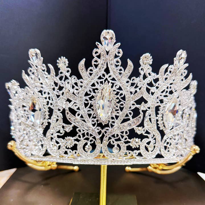 Happy Dream Gifts - Wholesale Tiara - Women's - Silver Wedding Tiara, Prom Crown, Crystal Bridal Hairpiece