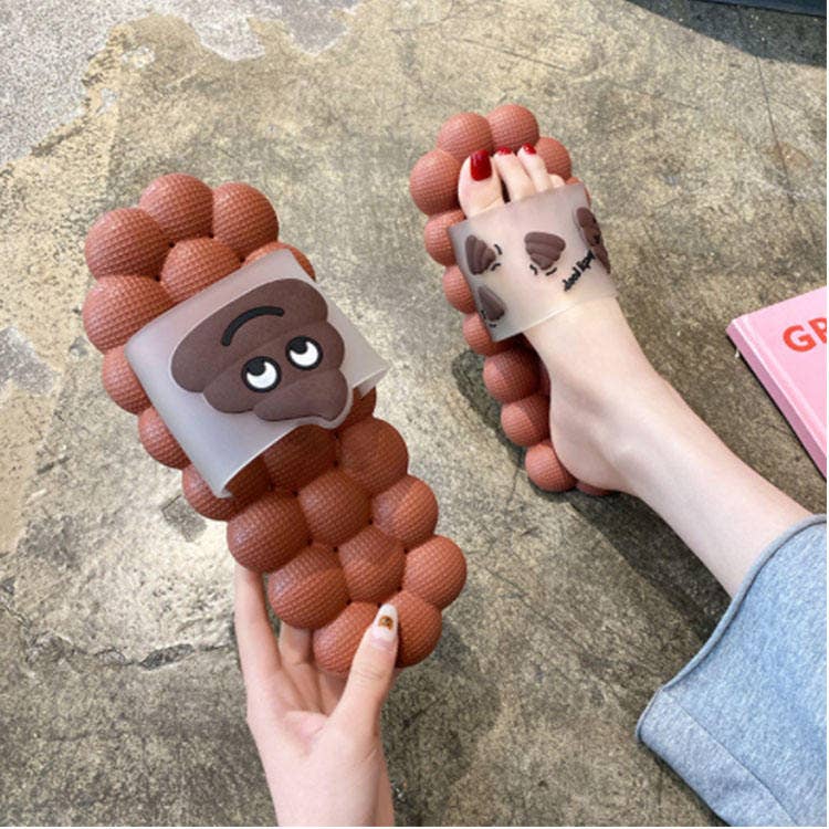 VIGOR - Vendita all'ingrosso Pantofole - Donna - Sandali Poop Soft Slide antiscivolo in ambienti interni12