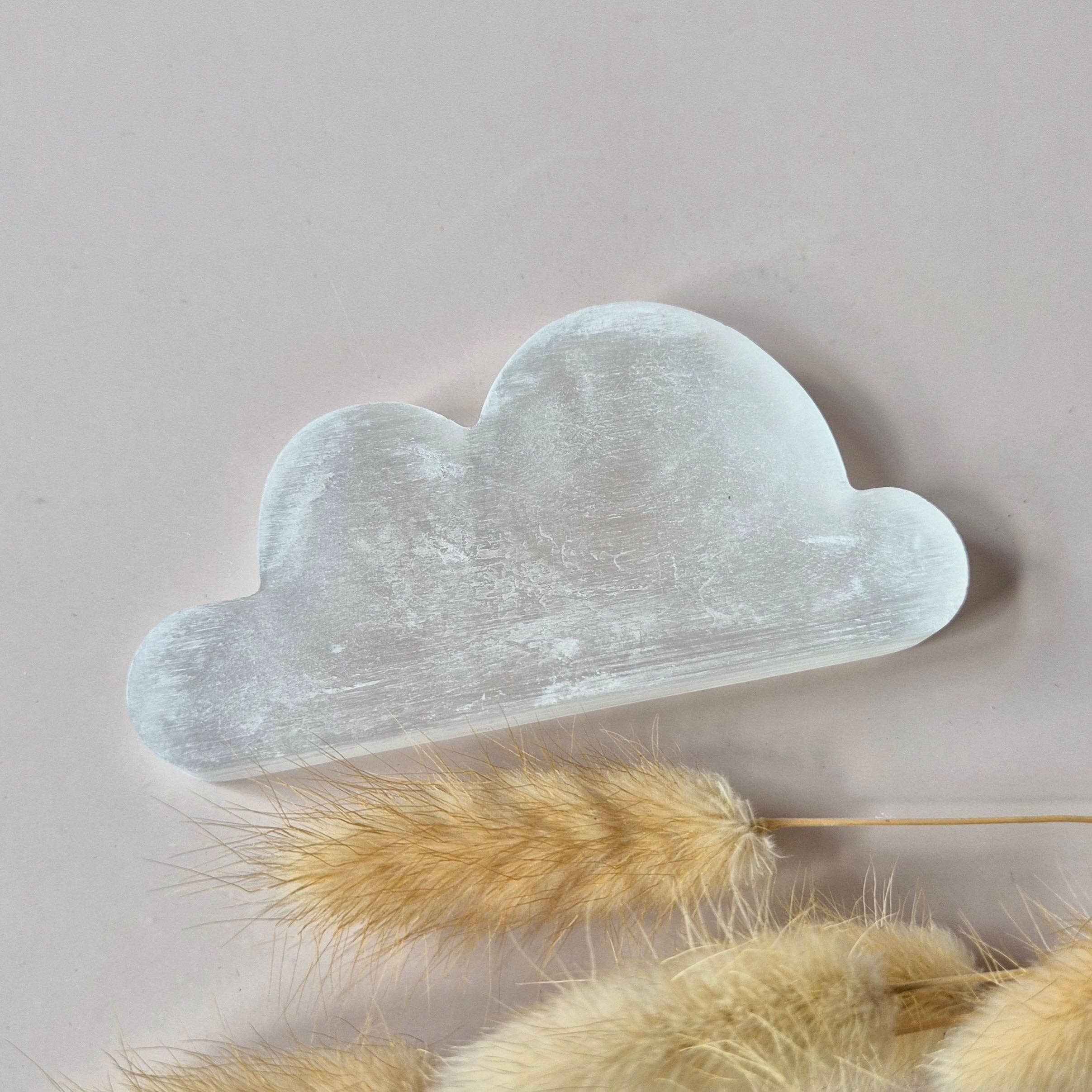 Moonlight Gemstones - Wholesale Crystal Charging Plate - Selenite Charging Dish in Cloud Shape – approx. 10 cm | Purification & Calm2