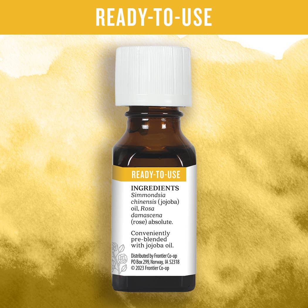 Aura Cacia - Wholesale Essential Oil - Ready To Use Rose Absolute Essential Oil In Jojoba Oil1