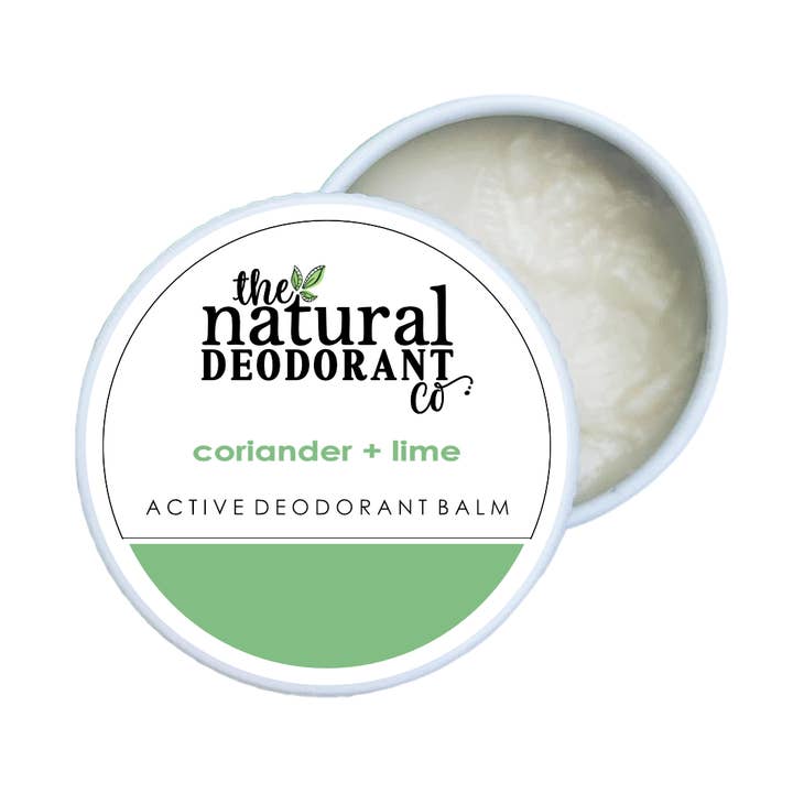 The Natural Deodorant Co. - Wholesale Deodorant - Unisex - Active Deodorant Balm Coriander + Lime 10g Mini0
