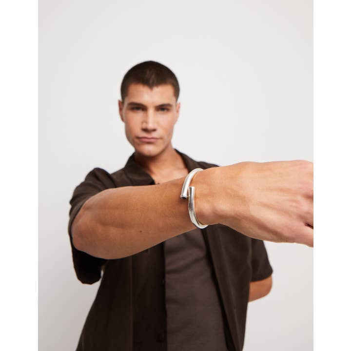 Neger Armband i legering med silverplätering och kristaller för wholesale på Faire
