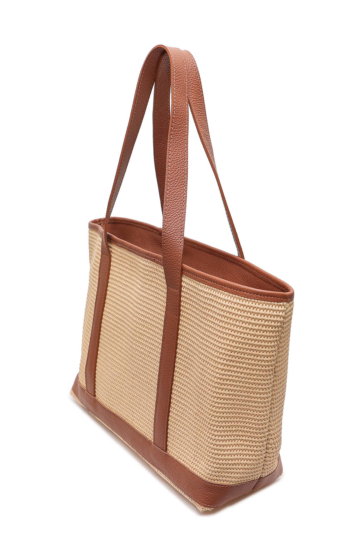 Cherry Paris - Wholesale Tote Bag - Women's - SATINE RAFFIA Bag - 4133C16