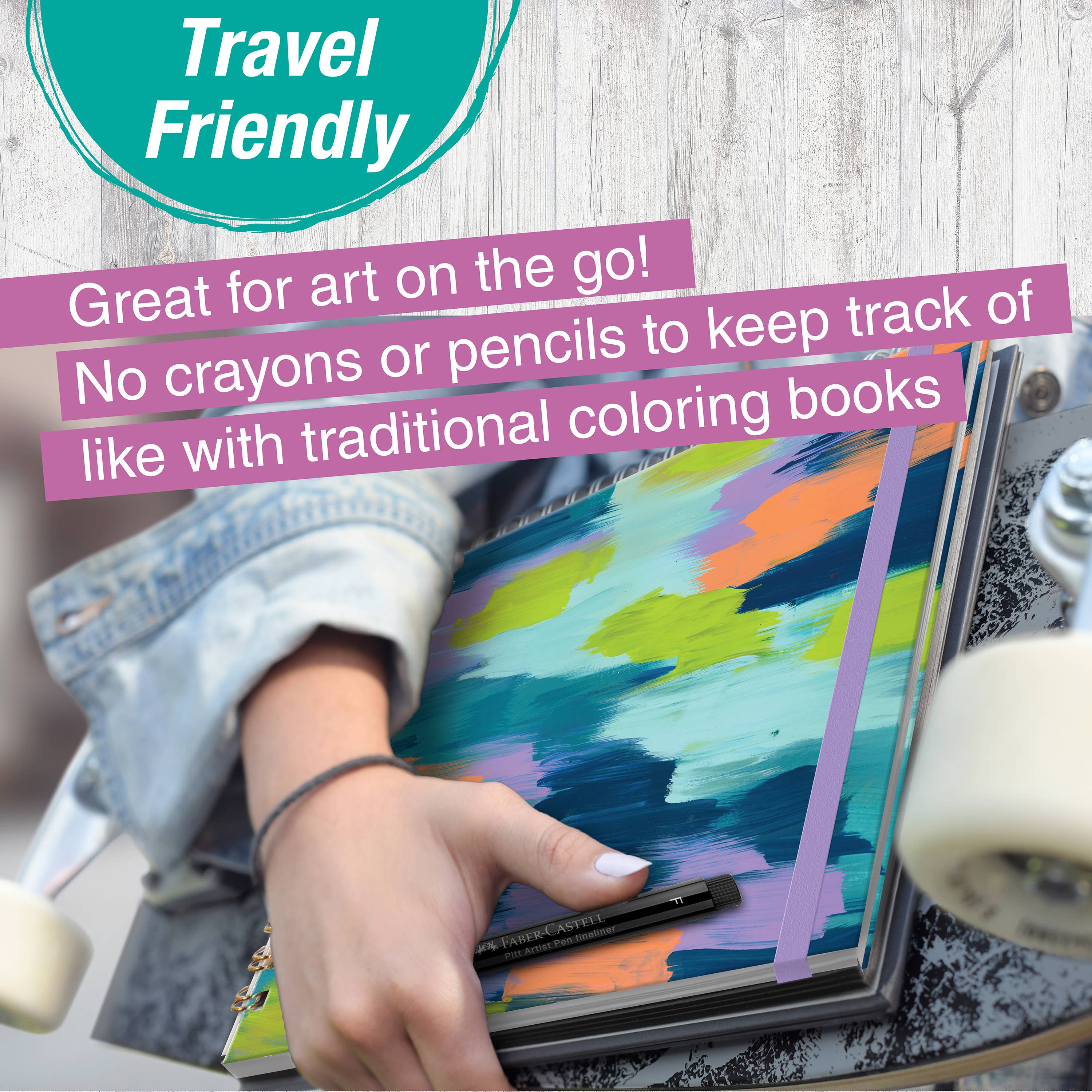 Faber-Castell / Creativity for Kids - Wholesale Coloring Book - Adult - Reverse Coloring and Doodling Book10