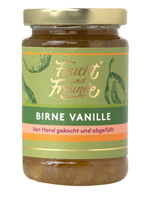 Pear vanilla fruit spread for wholesale by Frucht und Freunde