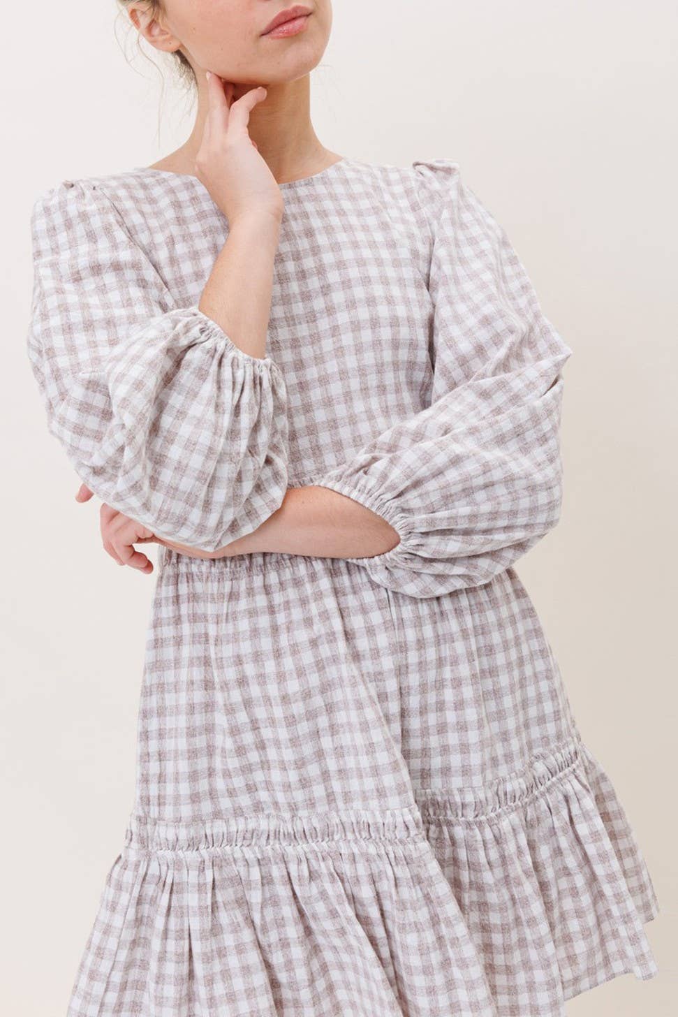 Hersy - Wholesale Dress - Women's - THE GINGHAM GARDEN DRESS - HD004010