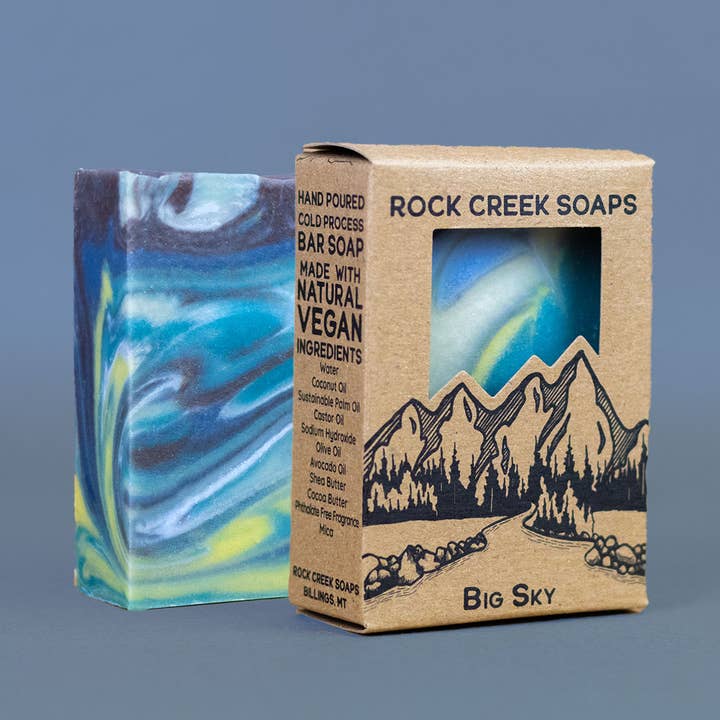 Rock Creek Soaps - Wholesale Bar Soap - Big Sky Bar Soap | Fresh Air, Cotton & Earth