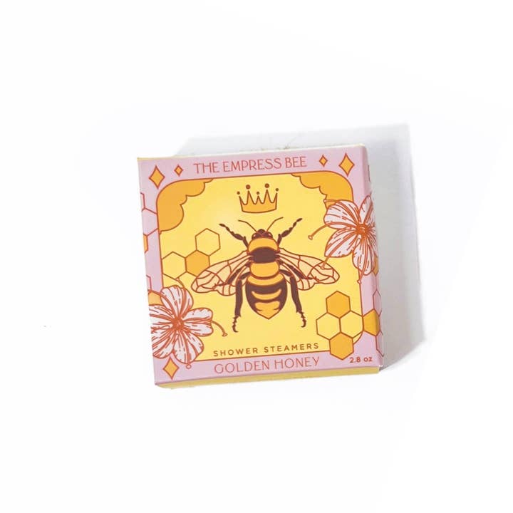 The Empress Bee Shower Steamer Set in Golden Honey for wholesale by Sow the Magic