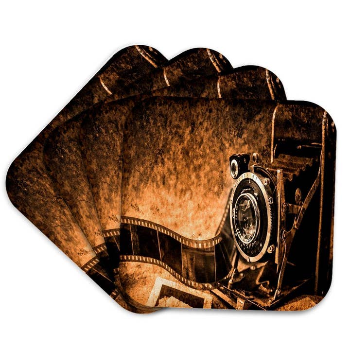 3dRose - Wholesale Coasters - 3dRose, Image of Old Grungy Film Camera, Coaster7