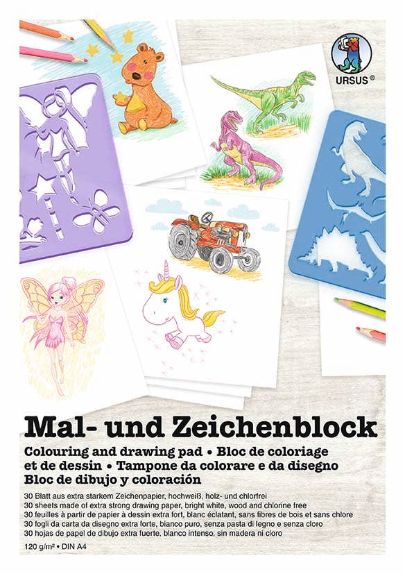URSUS® / Buntpapierfabrik Ludwig Bähr GmbH & Co. KG - Wholesale Coloring & Activity Book - Kids & Baby - Painting and drawing pad, DIN A40