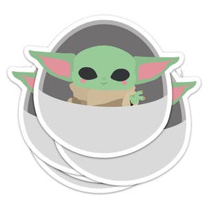 Sticker Baby Yoda - ref.d13367