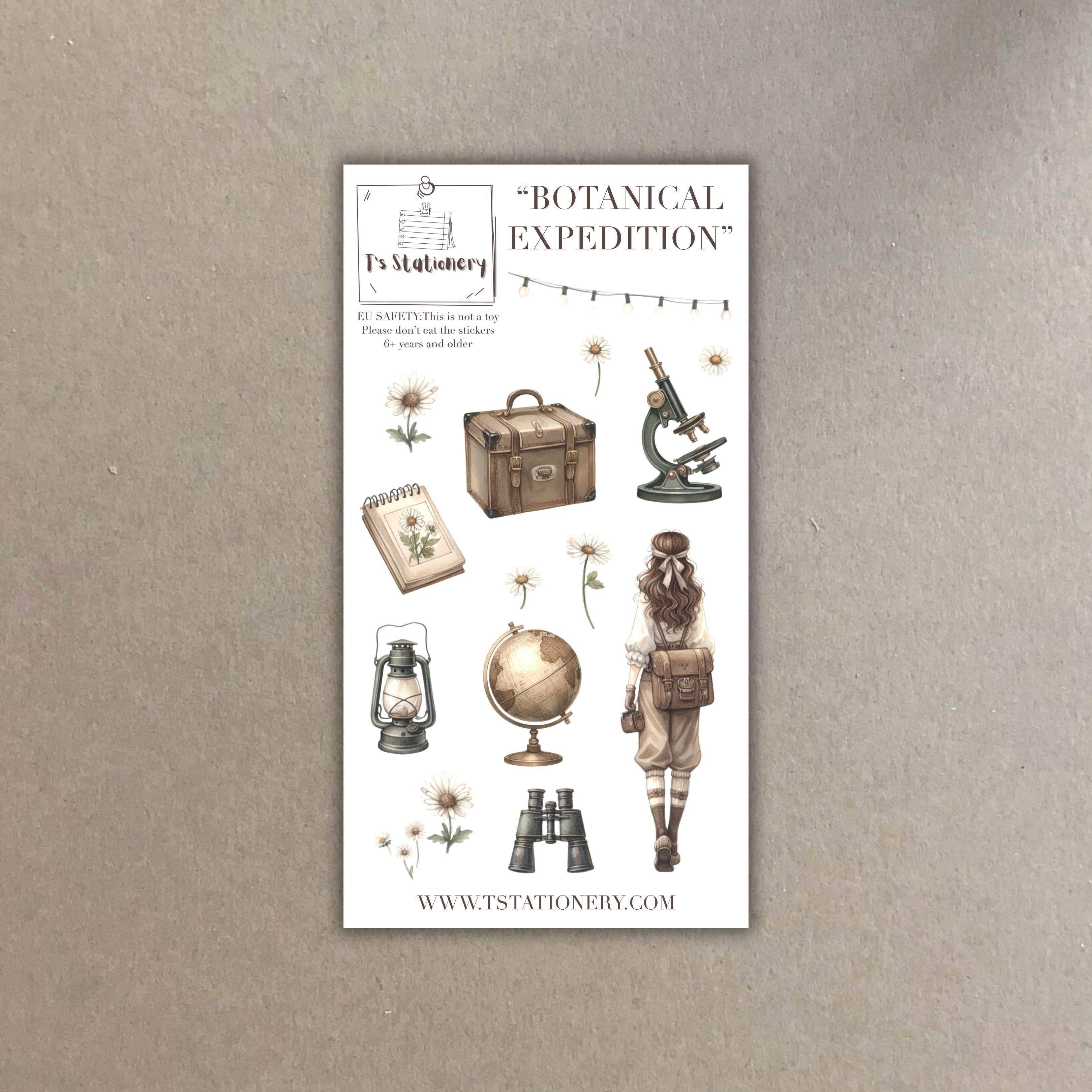 T's Stationery - Wholesale Sticker - "Botanical Expedition"  Sticker Sheet6