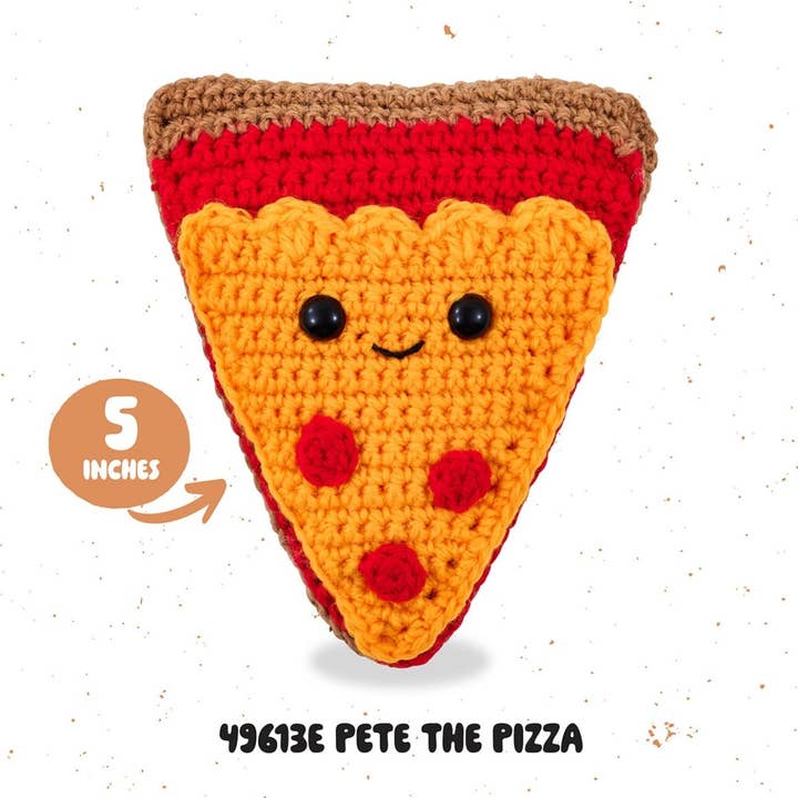 Plaid Crafts - Wholesale Knitting/Crochet Supplies - Bucilla ® Amigurumi Crochet Kit - Pete the Pizza 5"2