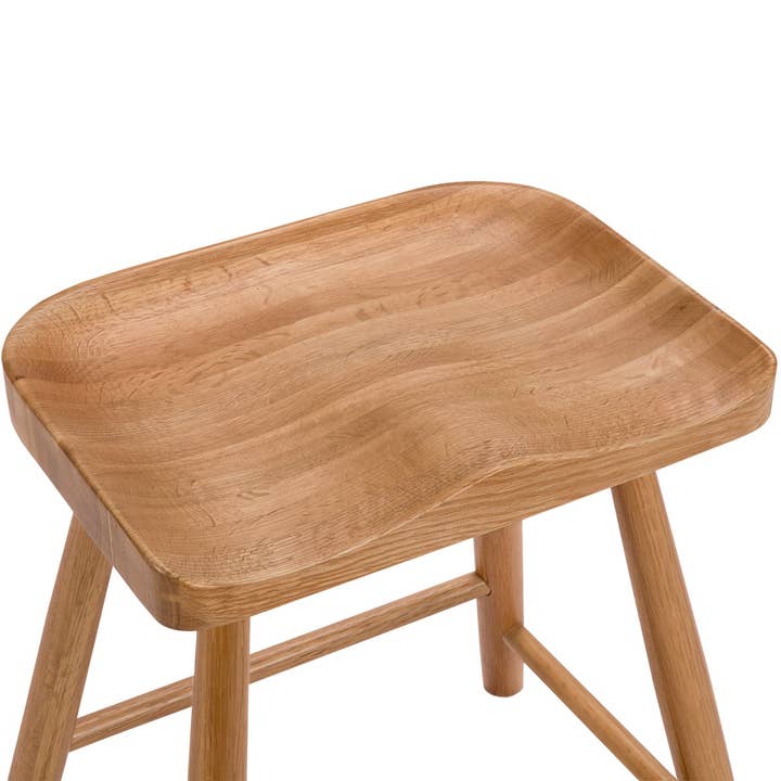 Andrea House - Wholesale Stool - Oak wood stool3