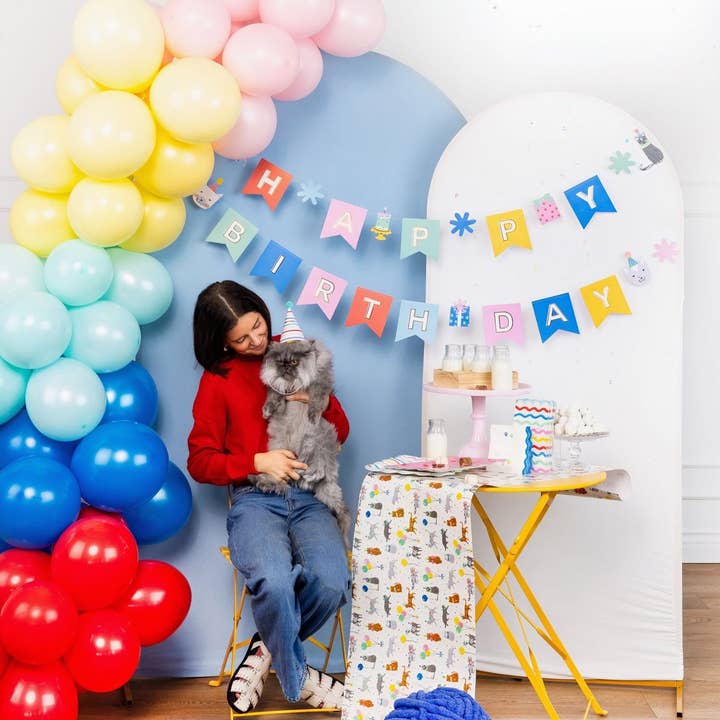 My Mind’s Eye - Wholesale Disposable table cover/runner - PET1121 - Cat Party Table Runner1