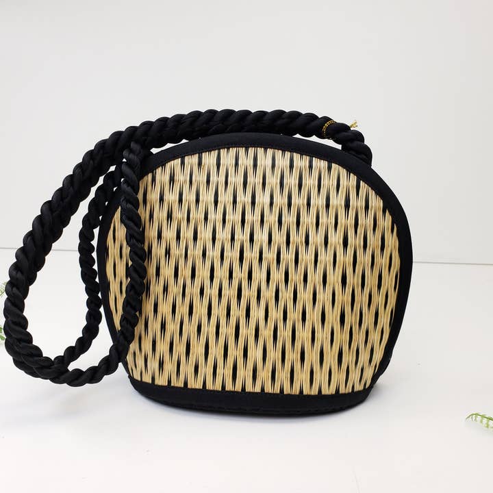 Baskets of Cambodia - Wholesale Crossbody Bag - Women's - Clamshell Shape Purse w/ Braided Handle & YKK Zipper8