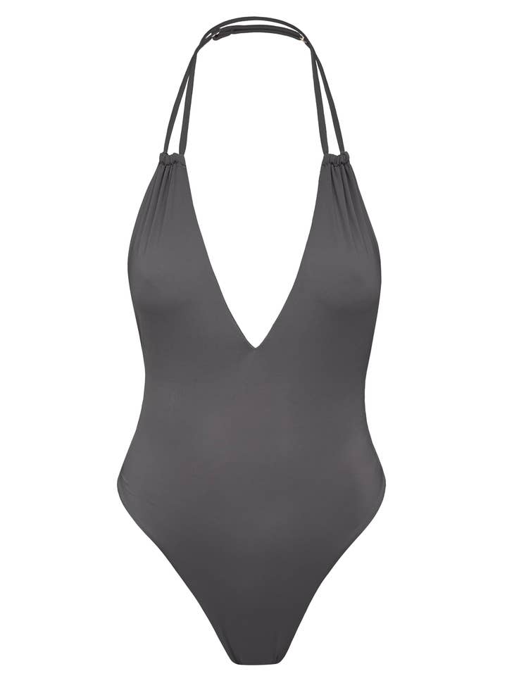MARGO ONE PIECE | CHARCOAL for wholesale by SLATE SWIM