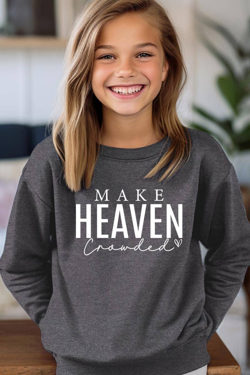 Pink Irene Wholesale - Wholesale Shirt - Women's - Make Heaven Crowded Kids Graphic Sweatshirt0