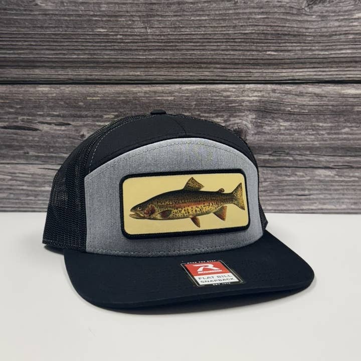 Rainbow Trout Woven Patch Hat – 208tees for wholesale by 208 Tees