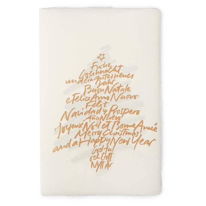 International Greetings in Gold, Deckle-Edge for wholesale by Bethge