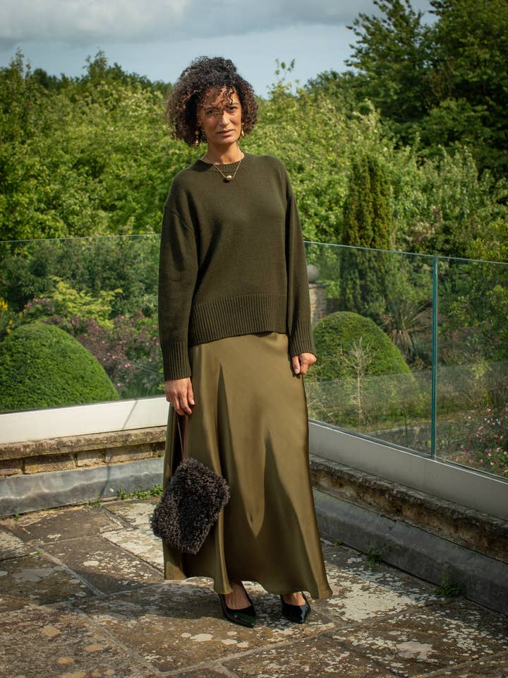 CHALK - Wholesale Knit Sweater - Women's - Devon Jumper | Forest1