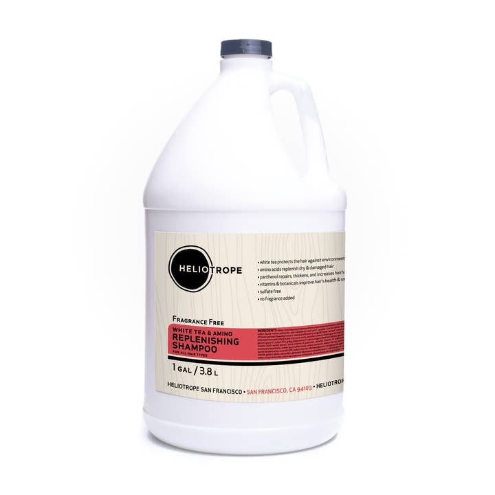 White Tea & Amino Replenishing Shampoo in BULK for wholesale by Heliotrope