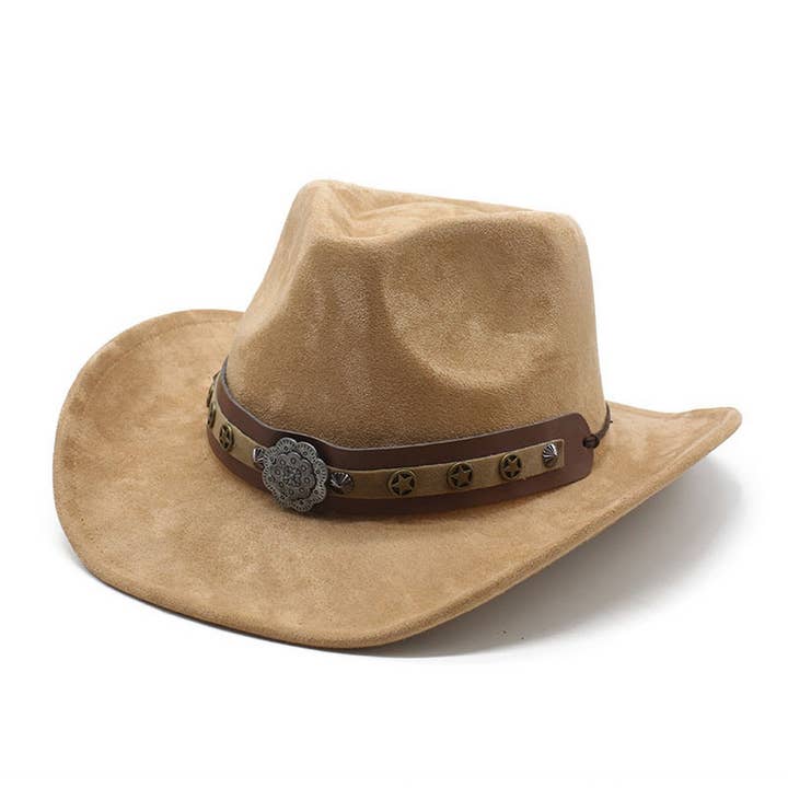 SUEDE MEN'S GENTLEMAN HAT TRAVEL ETHNIC STYLE HAT_CWAH2511 for wholesale by ACCITY