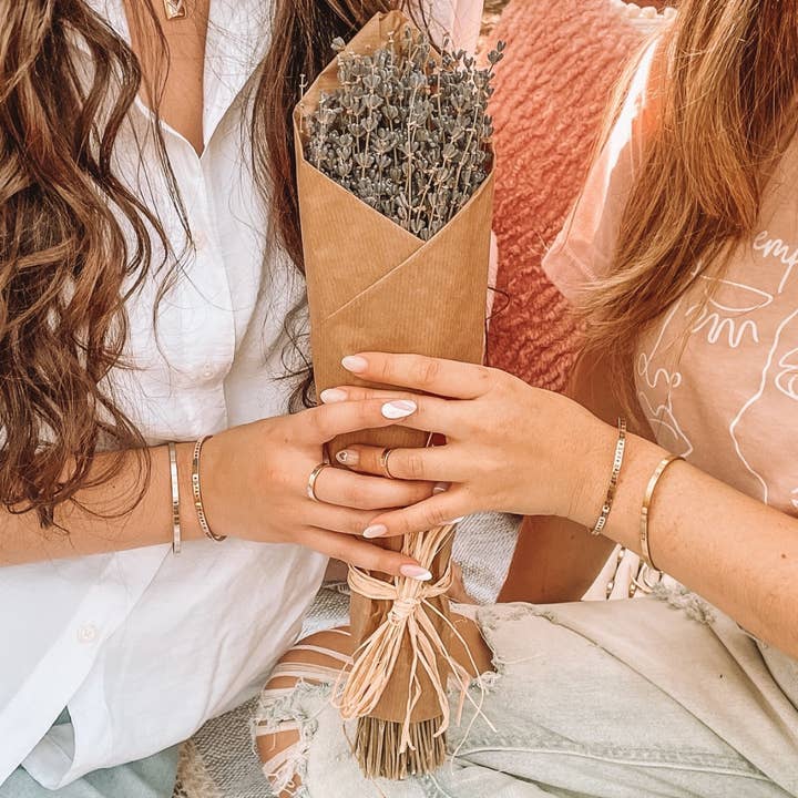 Camilla Limón - Wholesale Cuff Bracelet - You Are Loved Quote Dainty Stacking Engraved Cuff Bracelet20