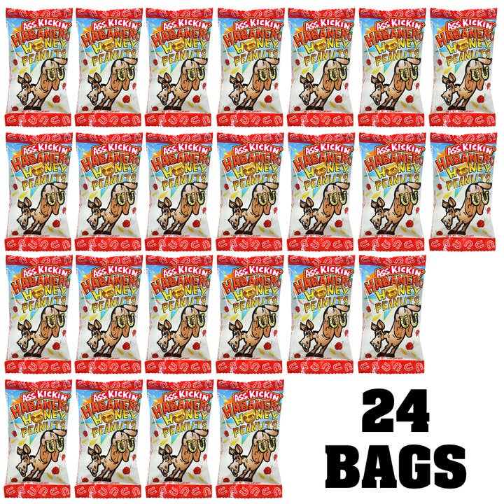 Southwest Specialty Food - Wholesale Nuts - Ass Kickin’ Habanero Honey Peanuts 1 oz. Bag3
