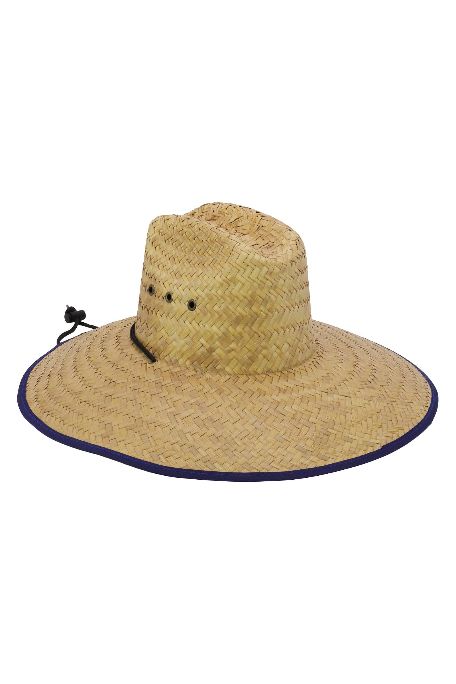 Cap Zone – Chapéu de palha – Unissexo por atacado – Chapéu de Palha de Salva-Vidas com Bandeira Americana com Ilhós9