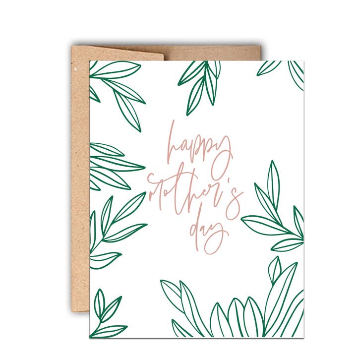 Happy Mother's Day Letterpress Card for wholesale by Stack Paper Press